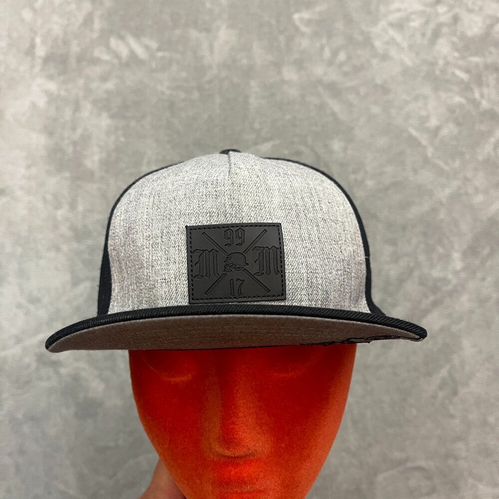 Metal Mulisha Hat Cap Black Gray Flex Fit Size L-XL
